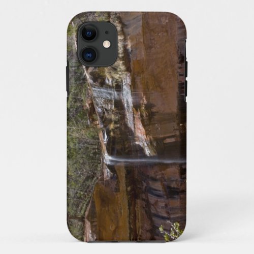 USA Utah Zion National Park Water Falls at iPhone 11 Case