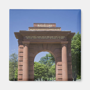 USA, VA, Arlington. McClellan Gate at Arlington Magnet