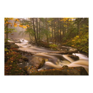 USA, Vermont, East Arlington, Flowing streams 2 Photo Print