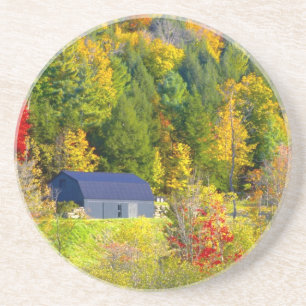USA, Vermont. Fall foilage along Highway 100. Drink Coaster