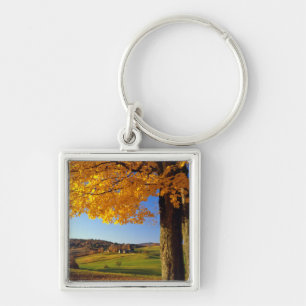 USA, Vermont. Farm Scenic Near South Woodstock Keychain