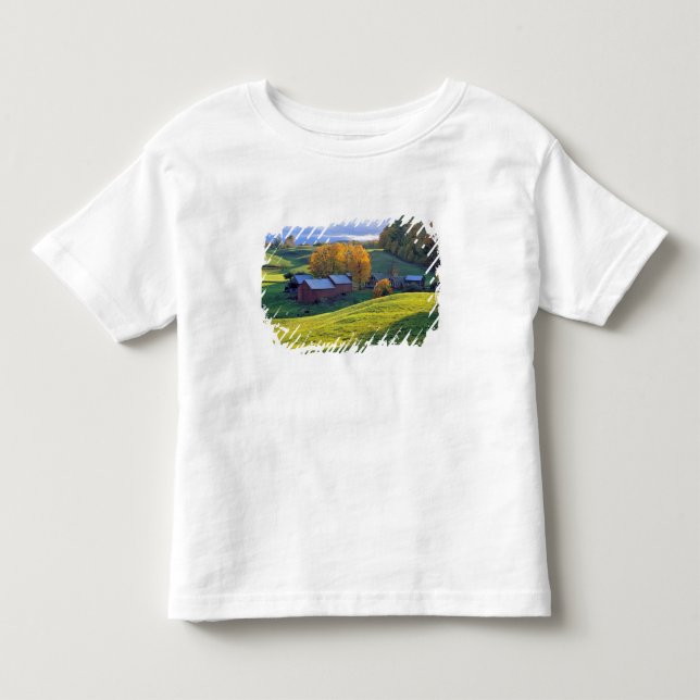 USA, Vermont, Jenne Farm. Rolling green hills Toddler T-shirt (Front)