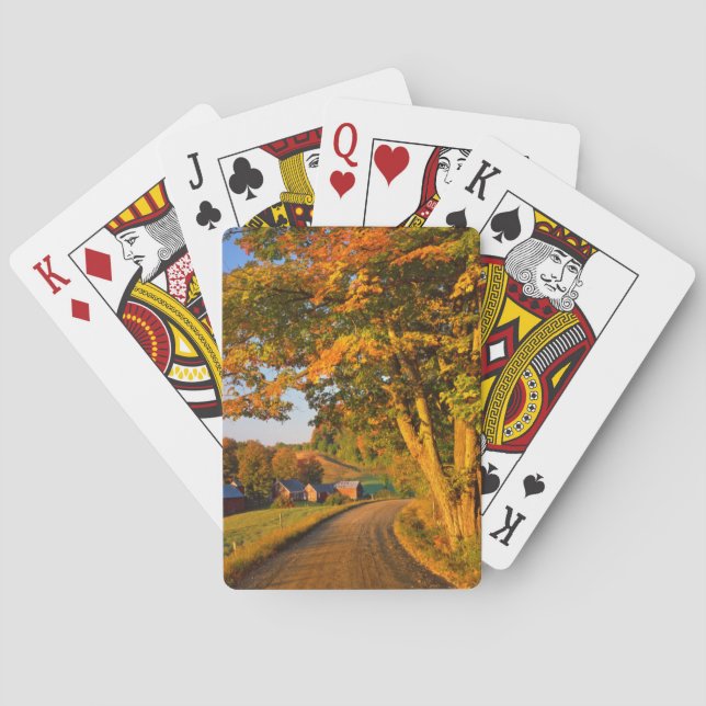 USA, Vermont, South Woodstock Poker Cards (Back)