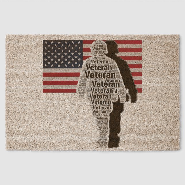 USA Veteran Coir Mat (Front)
