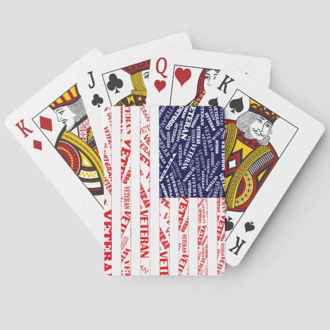 USA Veteran Playing Cards (Back)