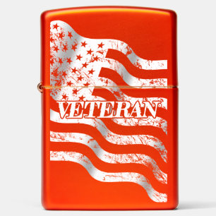 USA Veteran - white vintage 0002 Zippo Lighter