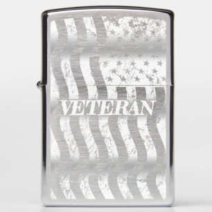 USA Veteran - white vintage 0003 Zippo Lighter