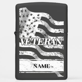 USA Veteran - white vintage 002 Zippo Lighter