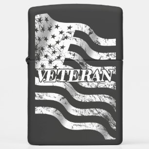USA Veteran - white vintage 002 Zippo Lighter