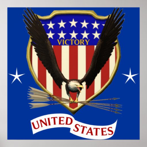 USA Victory Eagle Poster | Zazzle