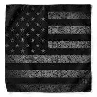 USA Vintage Black Grunge American Flag