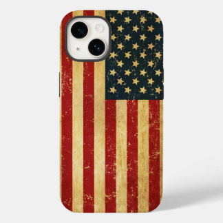 USA Vintage Grunge Flag Case-Mate iPhone 14 Case