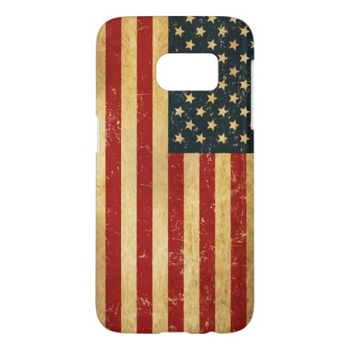 USA Vintage Grunge Flag Samsung Galaxy S7 Case