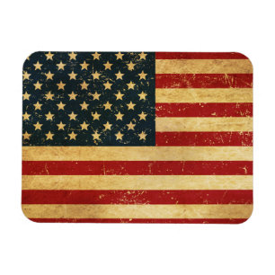 USA Vintage Grunge Flag Magnet