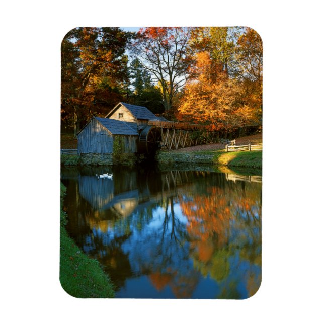 USA, Virginia, Blue Ridge Parkway, Mabry Mill Magnet (Vertical)