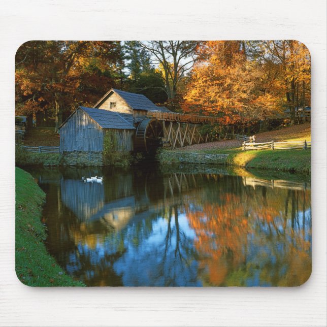USA, Virginia, Blue Ridge Parkway, Mabry Mill Mouse Pad (Front)