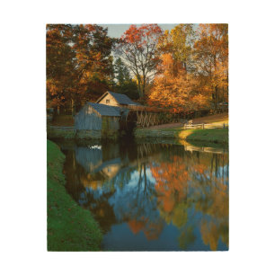 USA, Virginia, Blue Ridge Parkway, Mabry Mill Wood Wall Decor