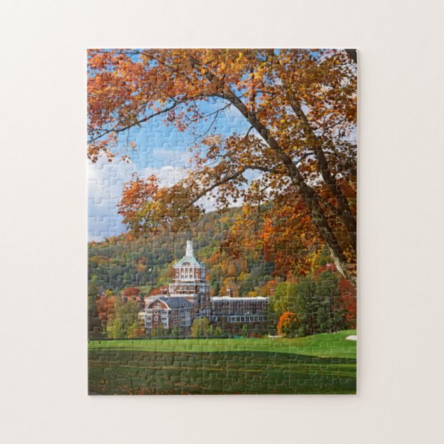 USA, Virginia, Hot Springs, The Homestead Jigsaw Puzzle (Vertical)