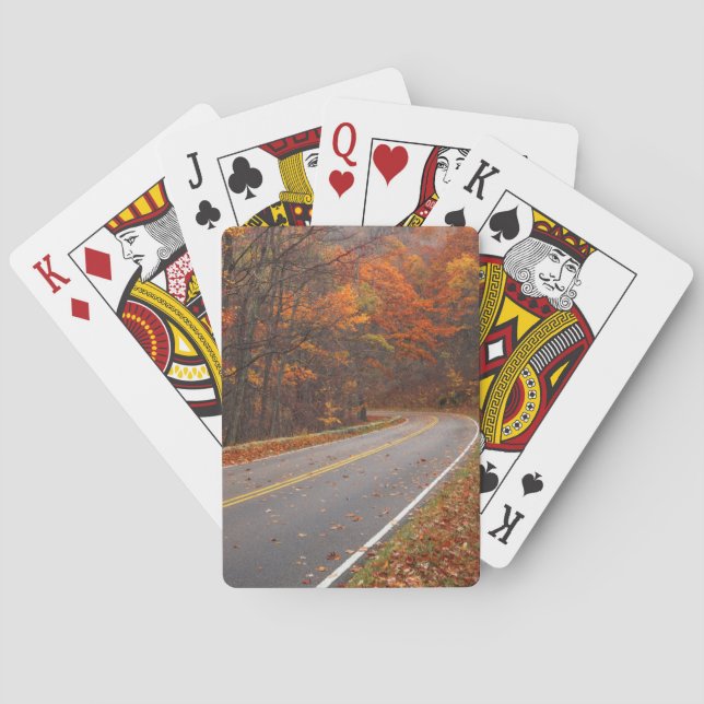 USA, Virginia, Shenandoah National Park, Skyline Poker Cards (Back)