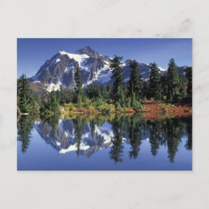 USA, WA, Heather Meadows RA. Mount Shuksan at Postcard