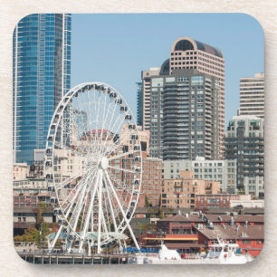 USA, Wa, Seattle. Argosy Harbor Cruise Boat Drink Coaster