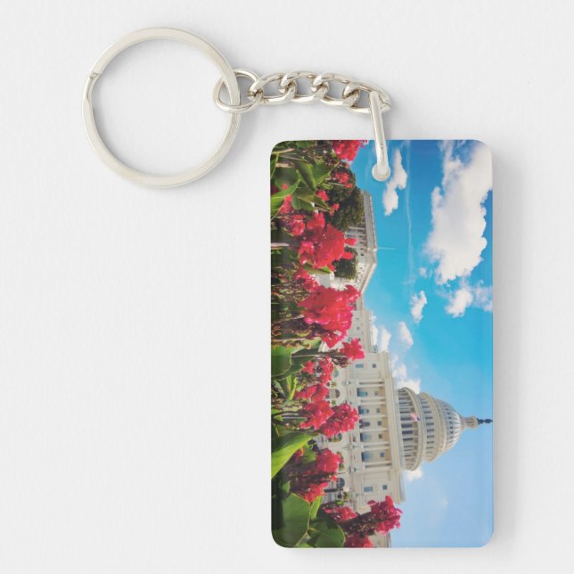 USA, Washington DC, Capitol Building Keychain (Front)