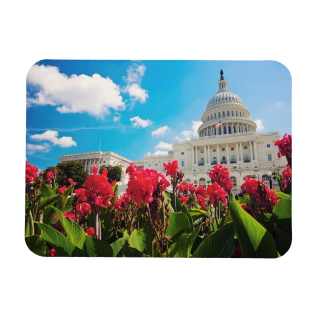 USA, Washington DC, Capitol Building Magnet (Horizontal)