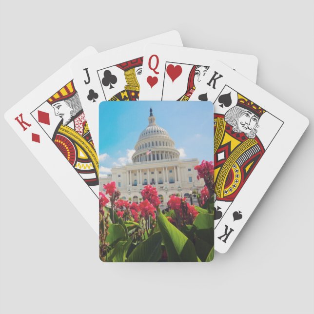 USA, Washington DC, Capitol Building Poker Cards (Back)