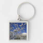 White House Gifts Cherry Blossoms DC Spinner Keychain