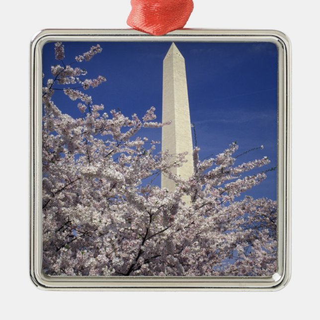 USA, Washington DC. Cherry Blossom Festival and Metal Ornament (Front)