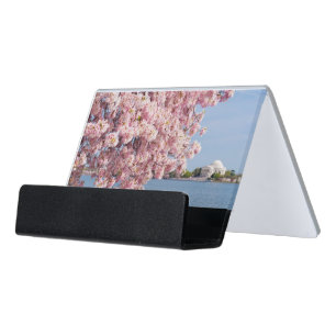 USA, Washington DC, Cherry tree Desk Business Card Holder
