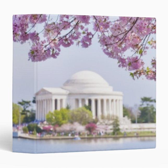 USA, Washington DC, Cherry tree in bloom 3 Ring Binder (Front/Spine)