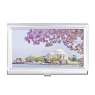 USA, Washington DC, Cherry tree in bloom Case For Business Cards