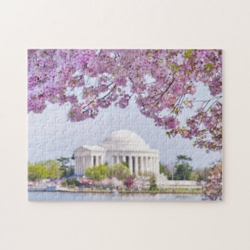 USA Washington DC Cherry tree in bloom Jigsaw Puzzle