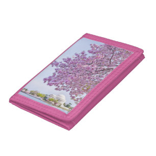 USA, Washington DC, Cherry tree in bloom Trifold Wallet