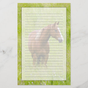 USA, Washington, Horse in Spring Field, Stationery