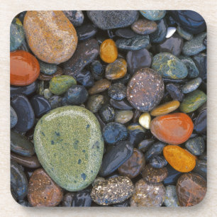 USA, Washington, Lopez Island, Agate Beach Beverage Coaster