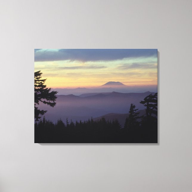 USA, Washington. Mount St. Helens seen through Canvas Print (Front)