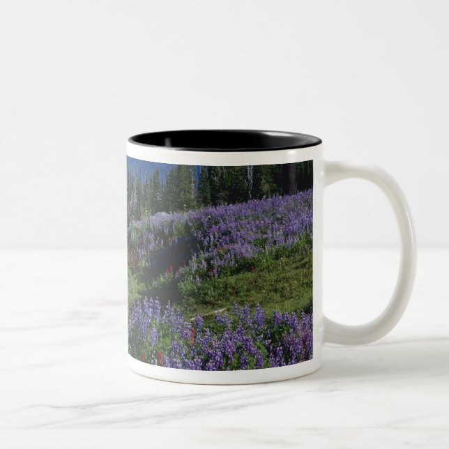 USA, Washington Mt. Adams Wilderness, Meadows Two-Tone Coffee Mug (Right)