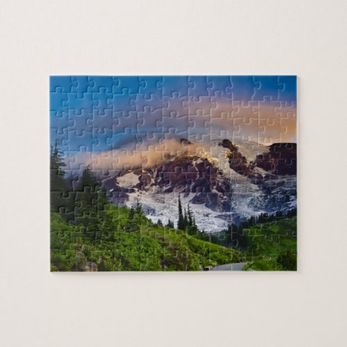 USA Washington Mt Rainier Morning sun Jigsaw Puzzle