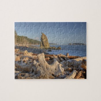 Usa  Washington  Olympic National Park  Rialto Jigsaw Puzzle by OneWithNature at Zazzle