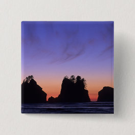 USA, Washington, Olympic National Park, Shi-shi Pinback Button