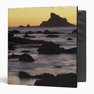 USA, Washington, Olympic Nat'l Park, Seastacks 3 Ring Binder
