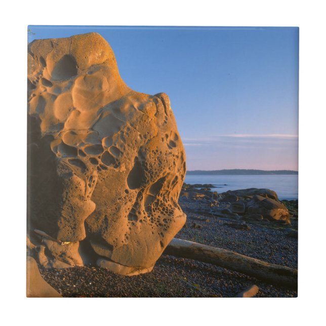USA, Washington, Orcas Island, Boulder Ceramic Tile (Front)