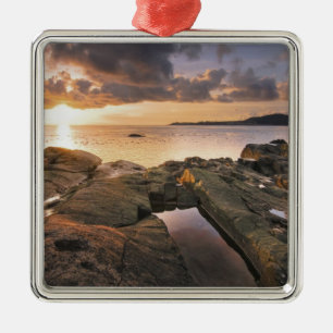 USA, Washington, San Juan Islands. A dramatic 2 Metal Ornament