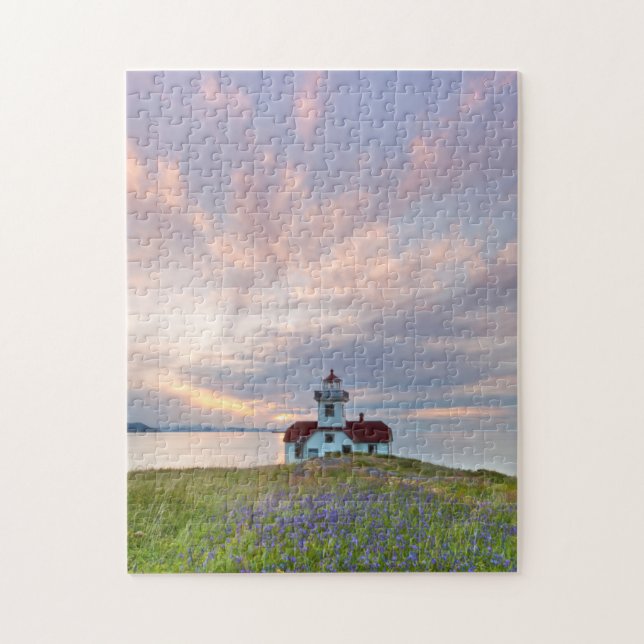 USA, Washington, San Juan Islands. Sunset Jigsaw Puzzle (Vertical)