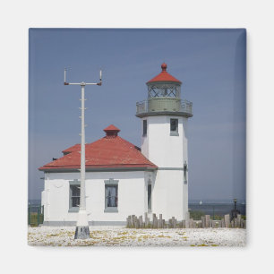 USA, Washington, Seattle, Alki Point Lighthouse, 2 Magnet