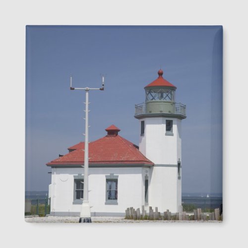 USA Washington Seattle Alki Point Lighthouse Magnet