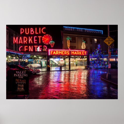 USA Washington Seattle Pike Place Market Poster