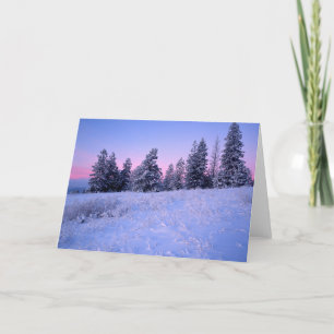 USA, Washington, Spokane County, Browne Mountain Holiday Card